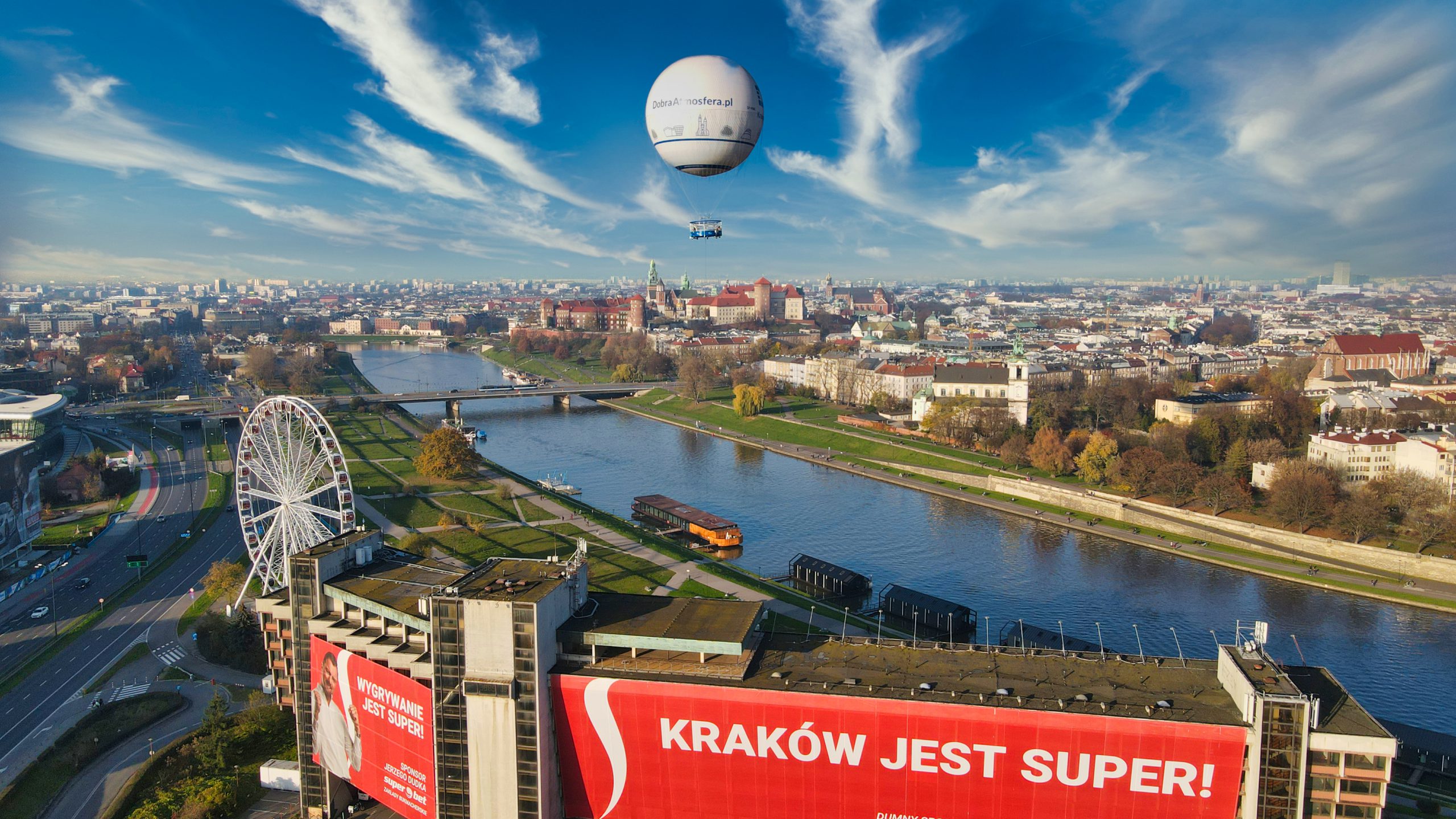 Kraków z lotu ptaka